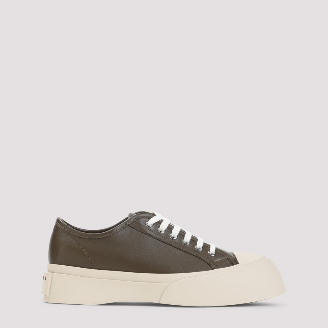 Marni Pablo Green Calf Leather Sneakers