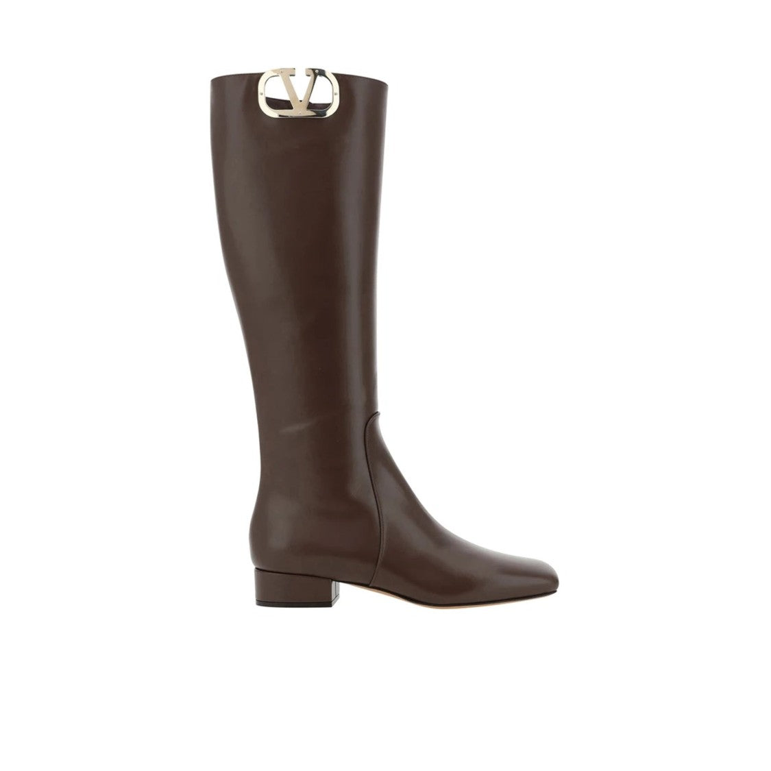 Valentino Leather Logo Boots