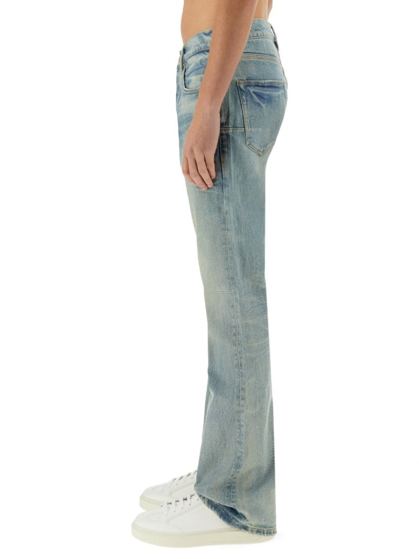 Purple Brand "Coated Flare" Jeans