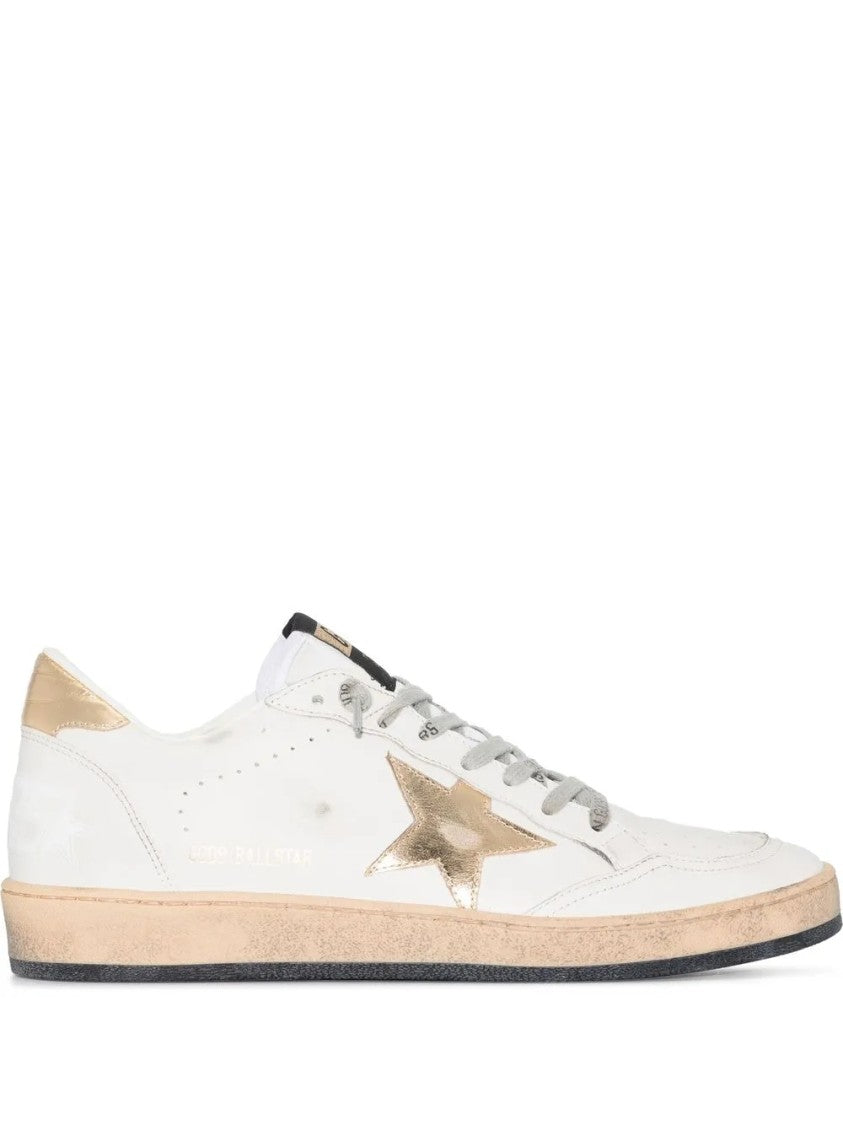 Golden Goose Low-Top Sneakers With Distressed Leather