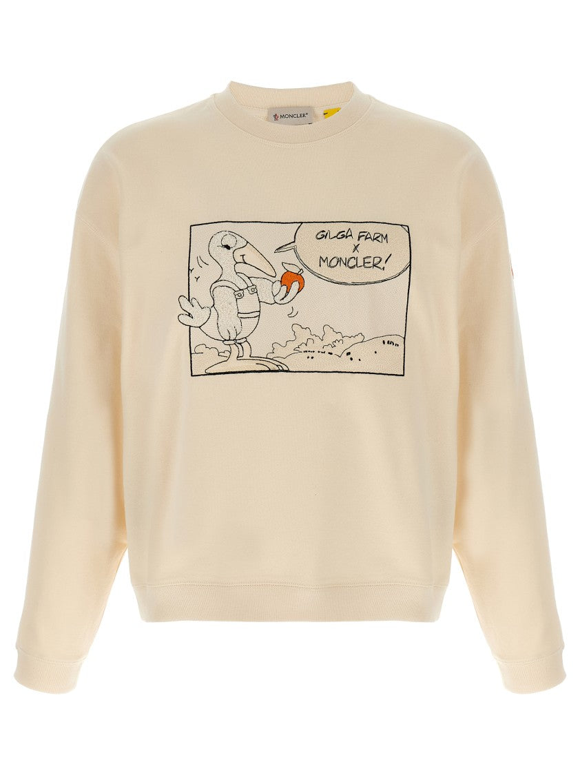 Moncler Genius Relaxed-Fit Sweatshirt With Playful Embroidery