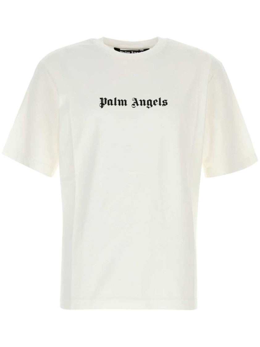 Palm Angels Cotton T-Shirt With Logo