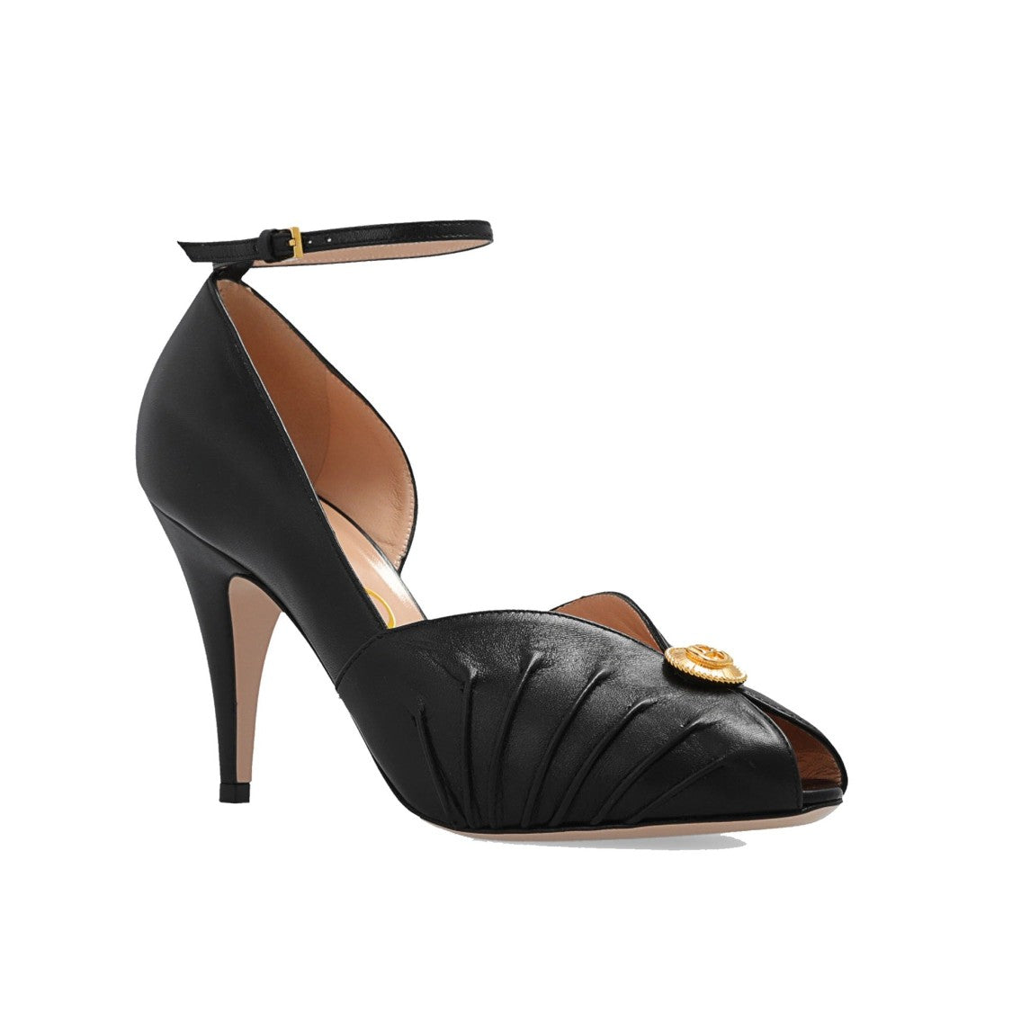 Gucci Black Leather Pumps