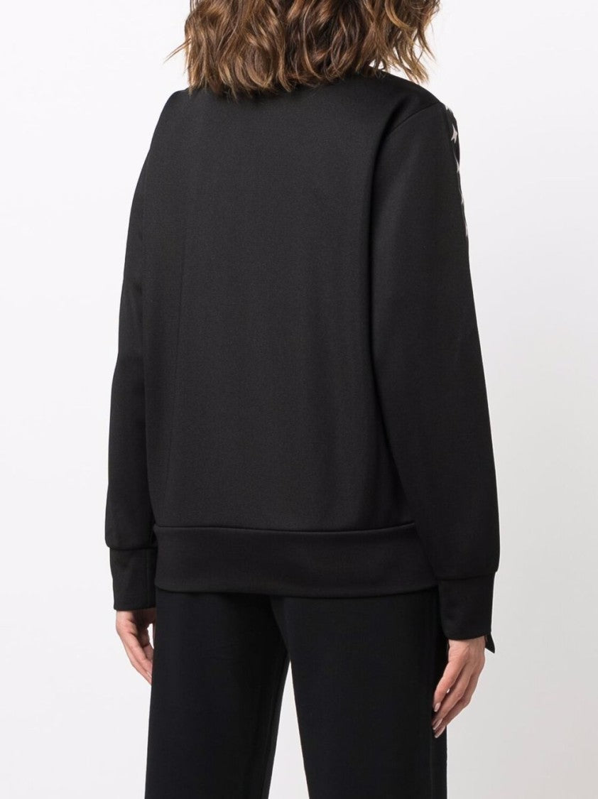 Golden Goose Black Sweater With Logo And Star Detailing