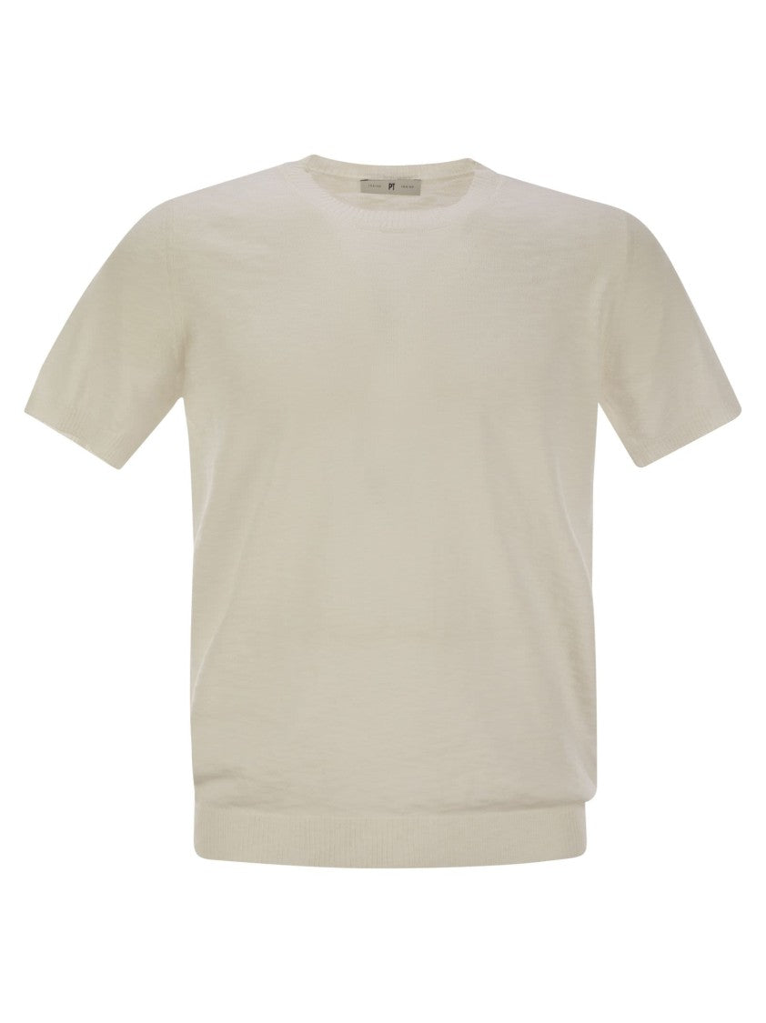 Pt Torino Crew-Neck Short-Sleeved Cotton Jersey