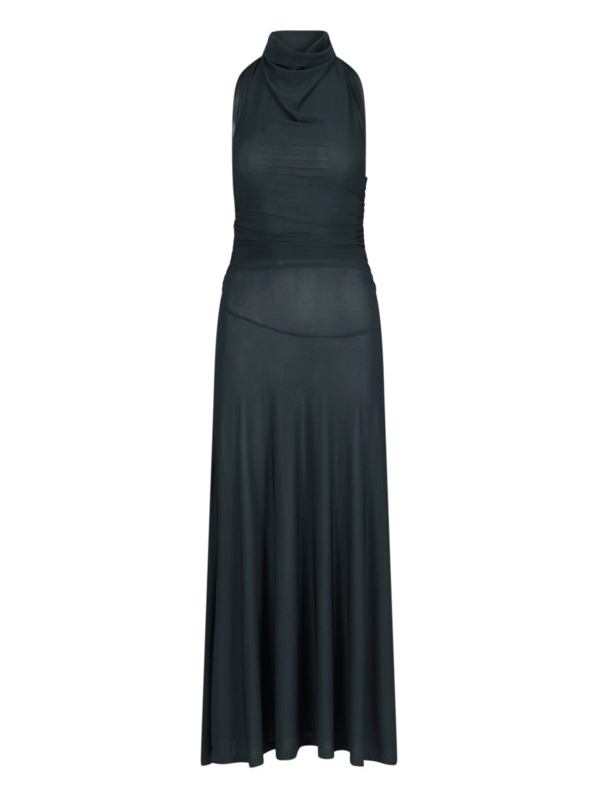Paloma Wool Wool Halter Maxi Dress – Navy