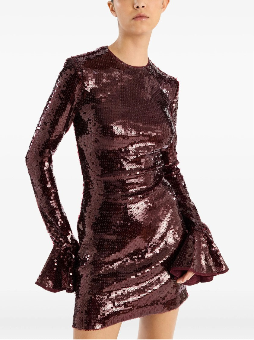 Rotate Fitted Mini Dress With Shimmering Sequins