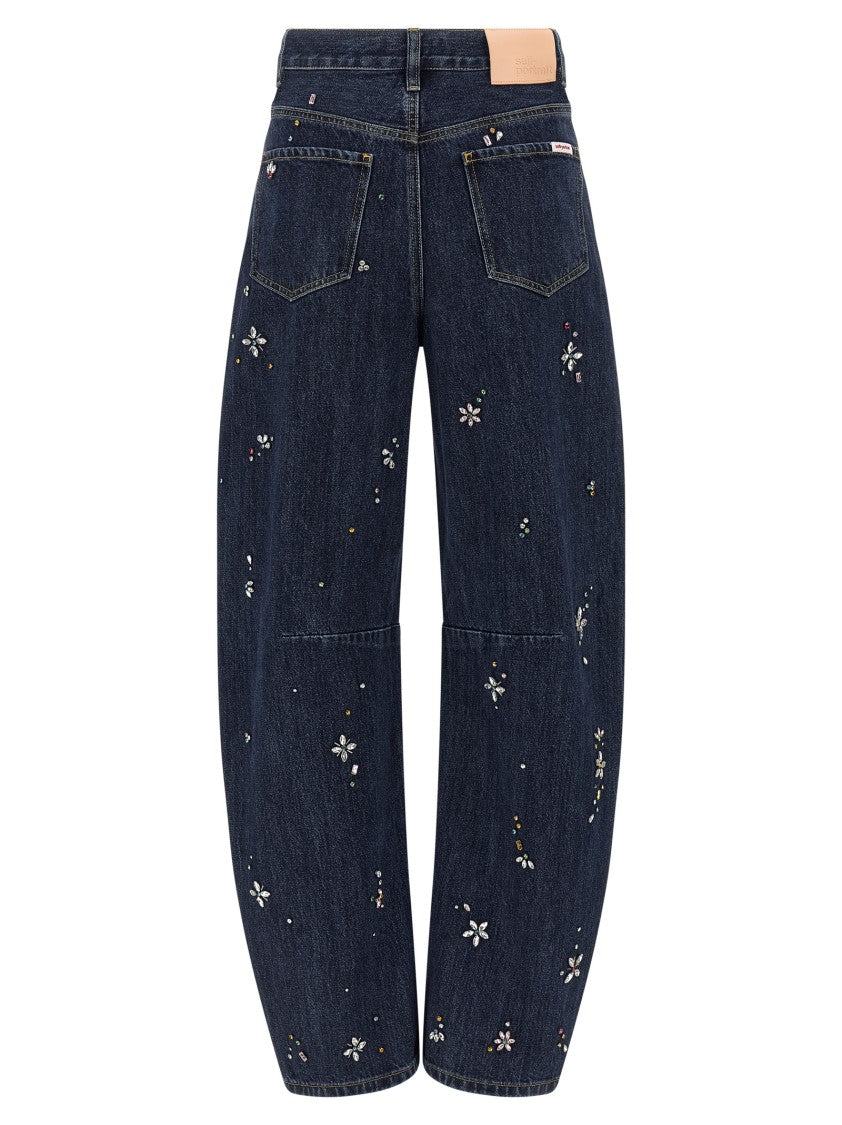 Self-Portrait 'Barrel Leg' Jeans