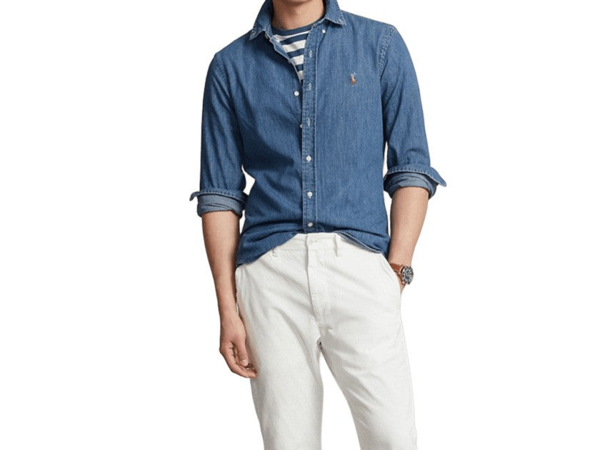 Polo Ralph Lauren Embroidered Pony Denim Shirt