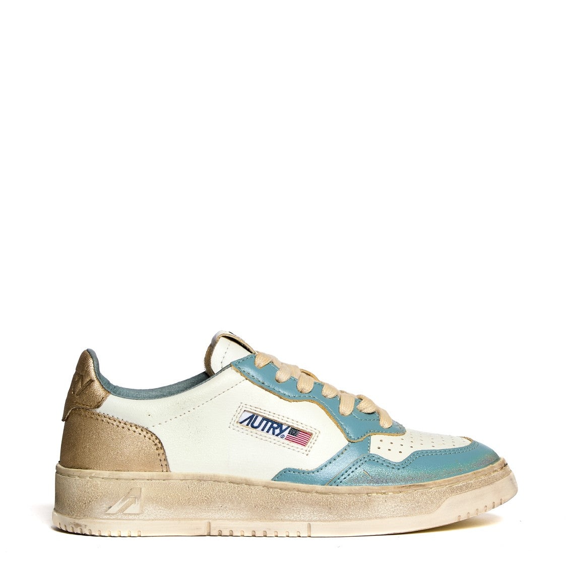 Autry Vintage-Inspired Low-Top Sneakers With Textured Finish