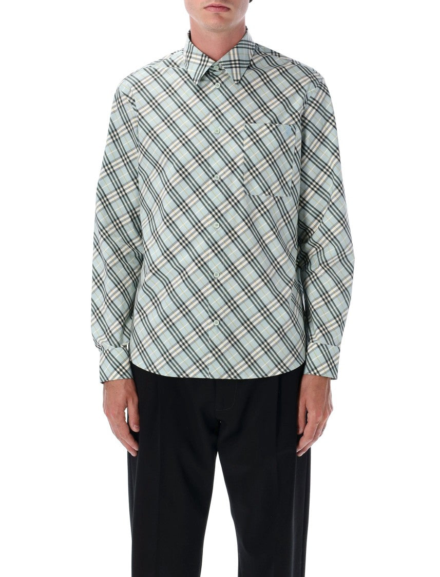 Burberry Classic Plaid Long-Sleeve Button-Up Shirt
