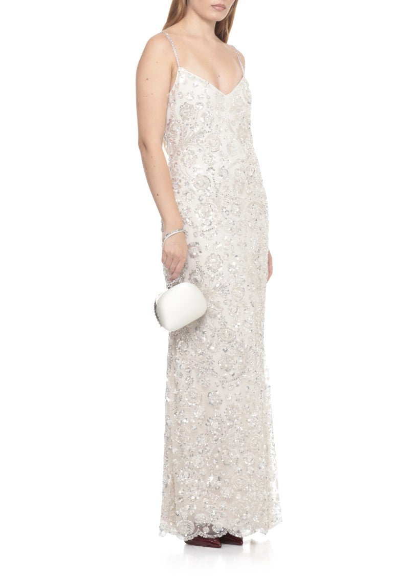 Self-Portrait Floral Sequin Dress