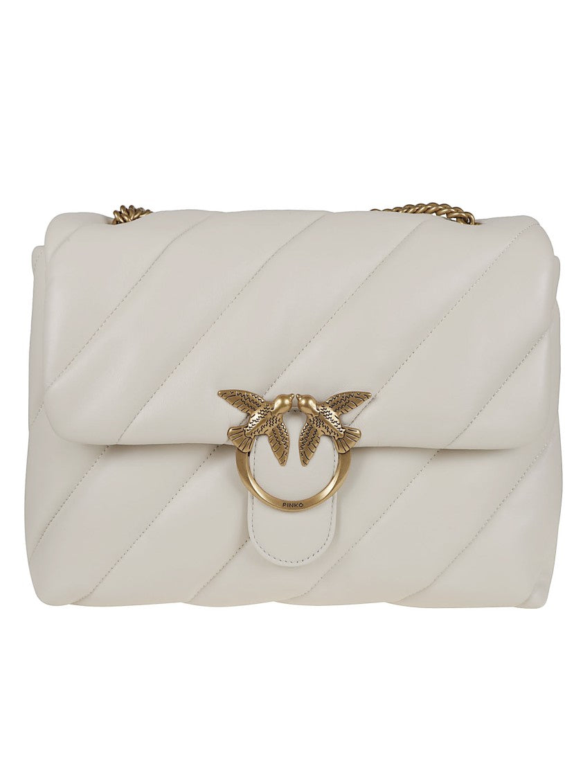Pinko Quilted Padded Nappa Leather Shoulder Bag
