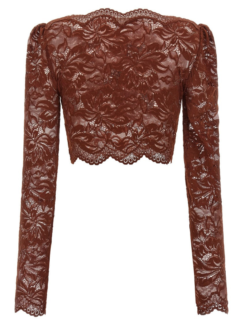 Paco Rabanne Lace Crop Top