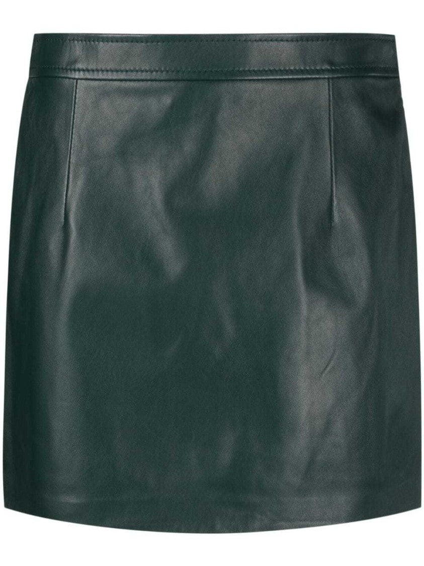 Marni High-Waist Mini Leather Skirt