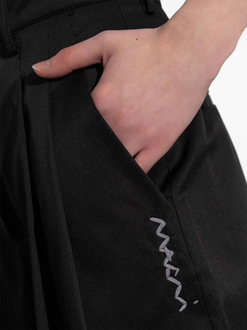Marni Embroidered-Logo Shorts