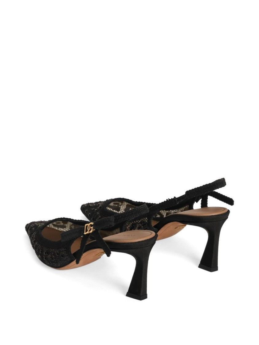 Dolce & Gabbana Pointed Toe Slingback Pumps