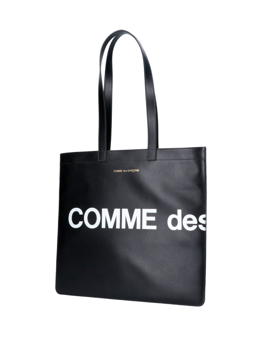 Comme Des Garçons Tote Logo Bag – Black