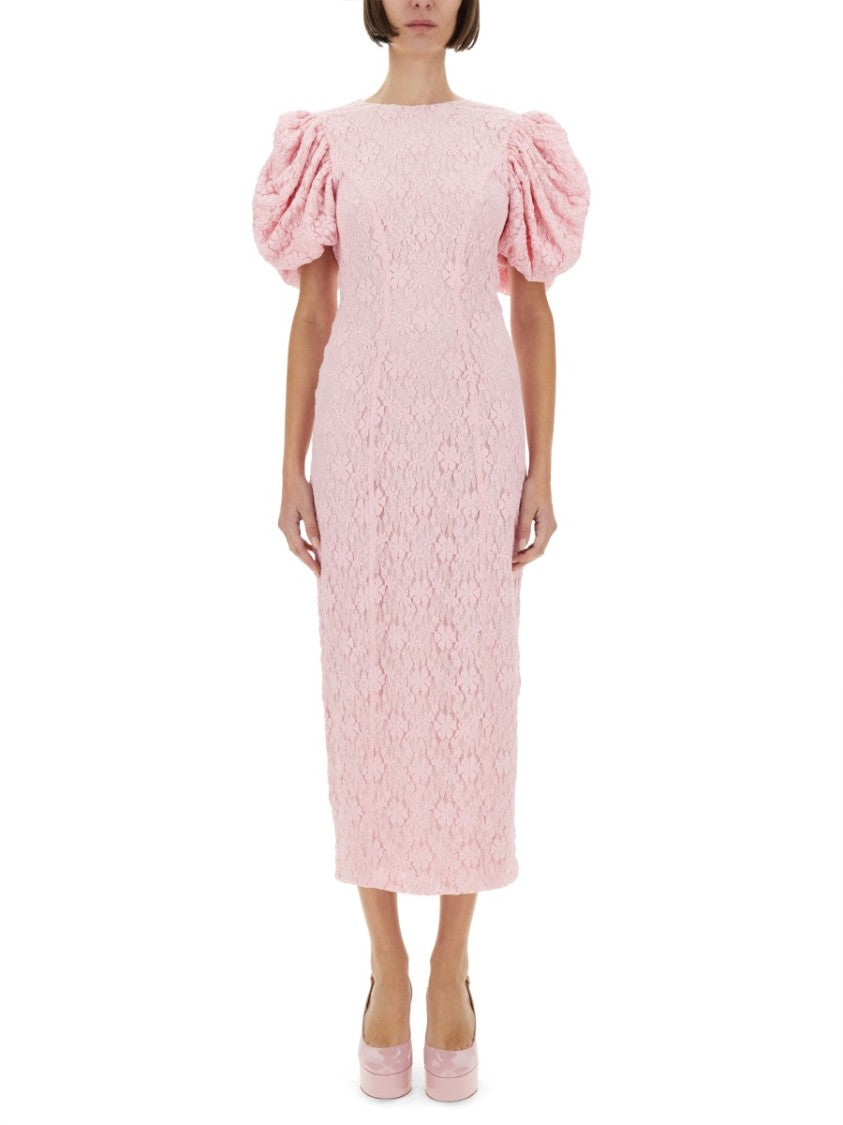 Rotate Lace Midi Dress