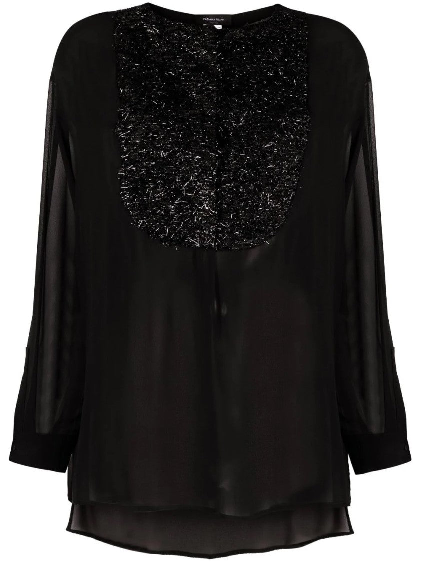 Fabiana Filippi Blue Silk Shirts