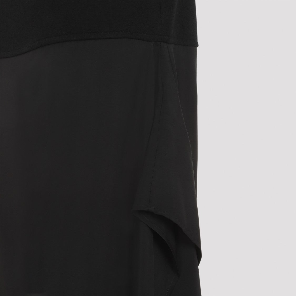 Jil Sander Wool Midi Skirt With Hem And Draping