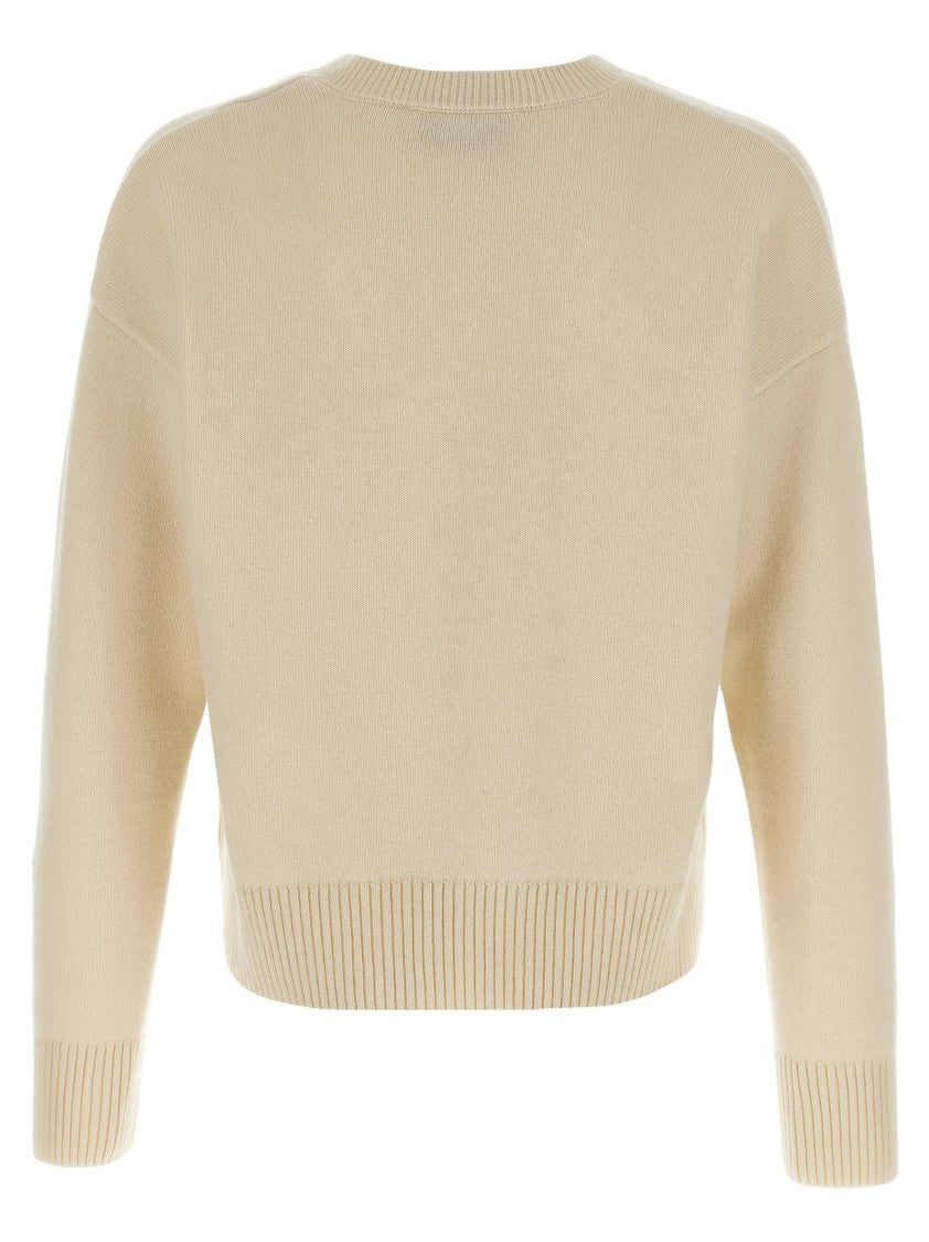 Ami Puff Logo Patch Sweater