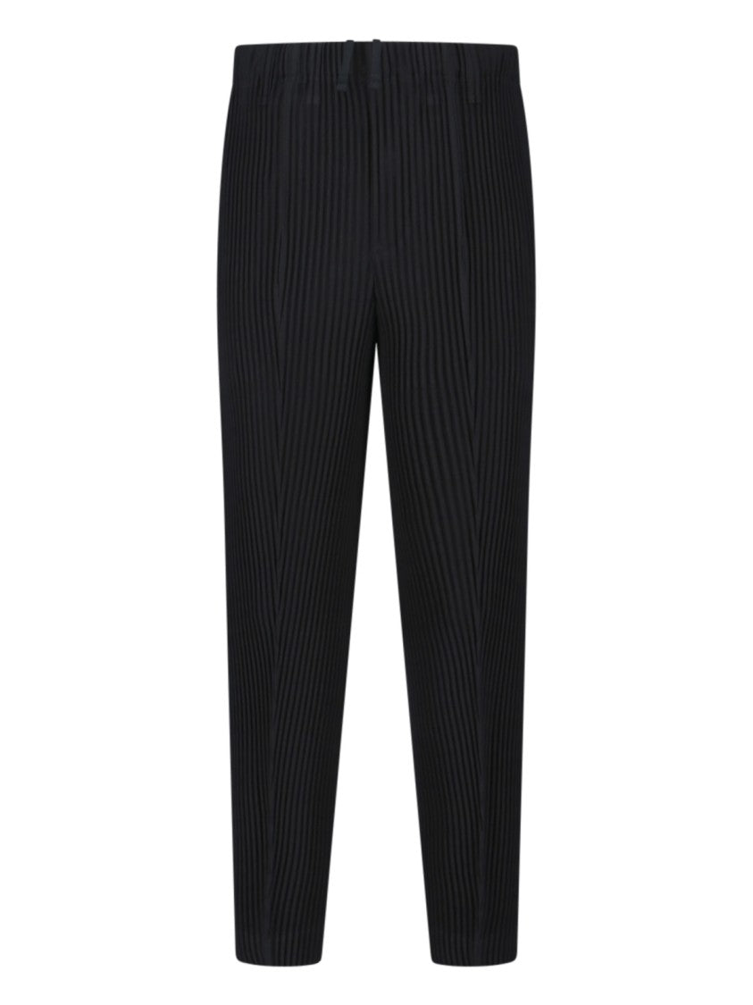 Homme Plissé Issey Miyake "Compleat Trousers" Pleated Pants – Dark Grey