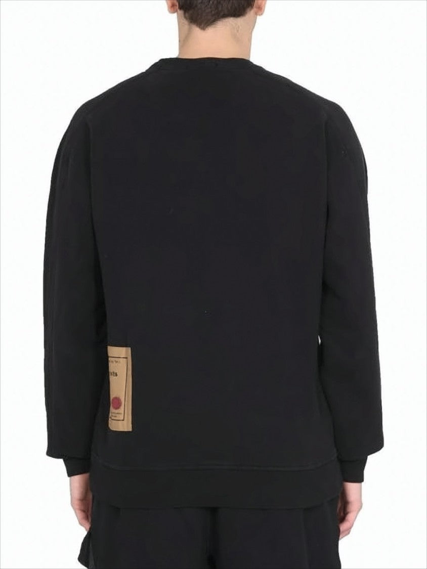 Ten C Relaxed Fit Long-Sleeve Top With Ribbed Cuffs