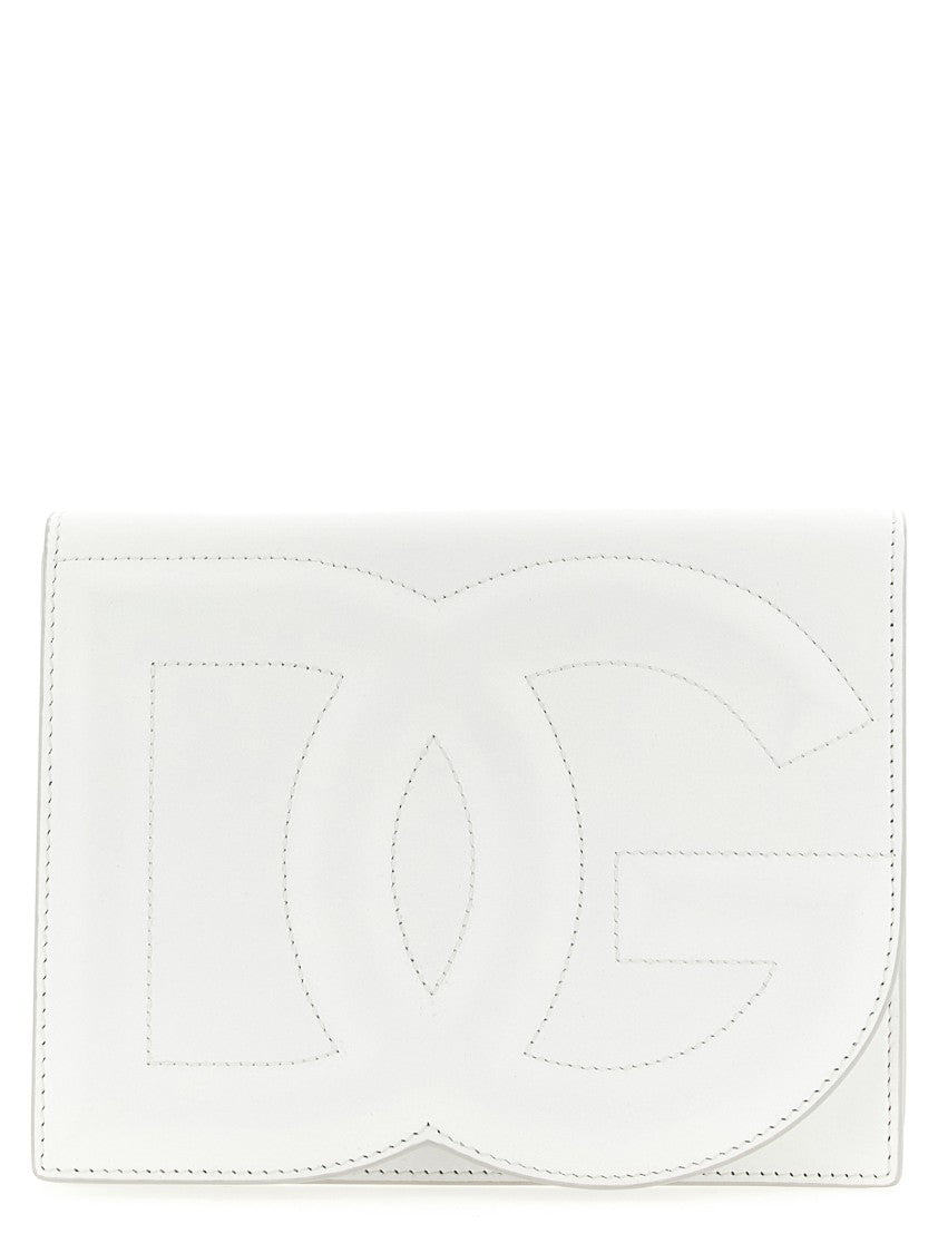 Dolce & Gabbana Quilted Calfskin Leather Crossbody Bag With Adjustable Strap