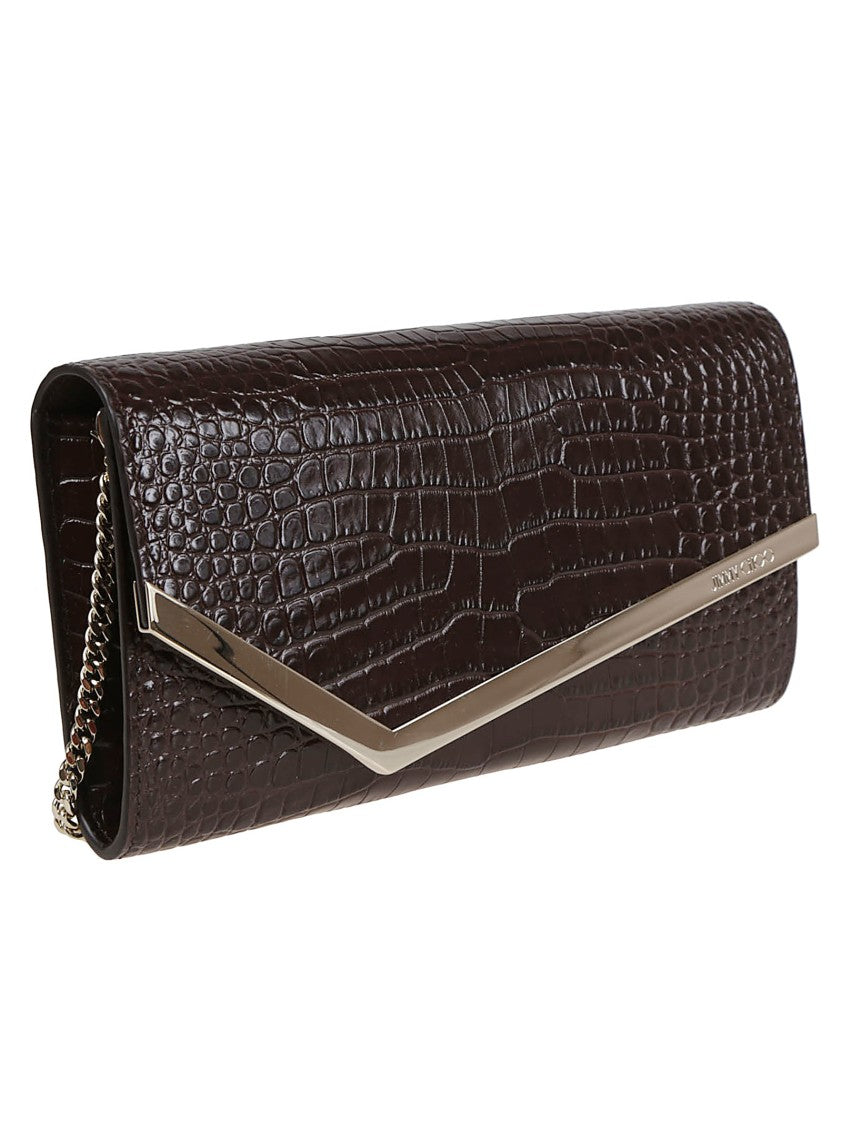 Jimmy Choo Leather And Tpu Handbag