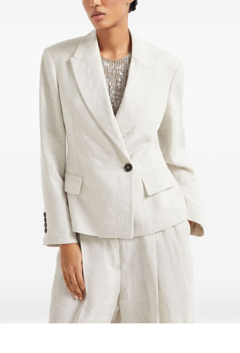Brunello Cucinelli Tailored Blazer With Classic Lapel
