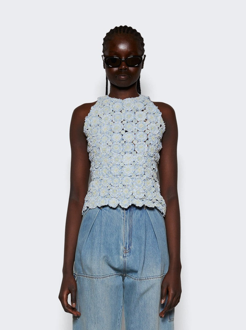 Roberta Einer Denim Angel Top Blue