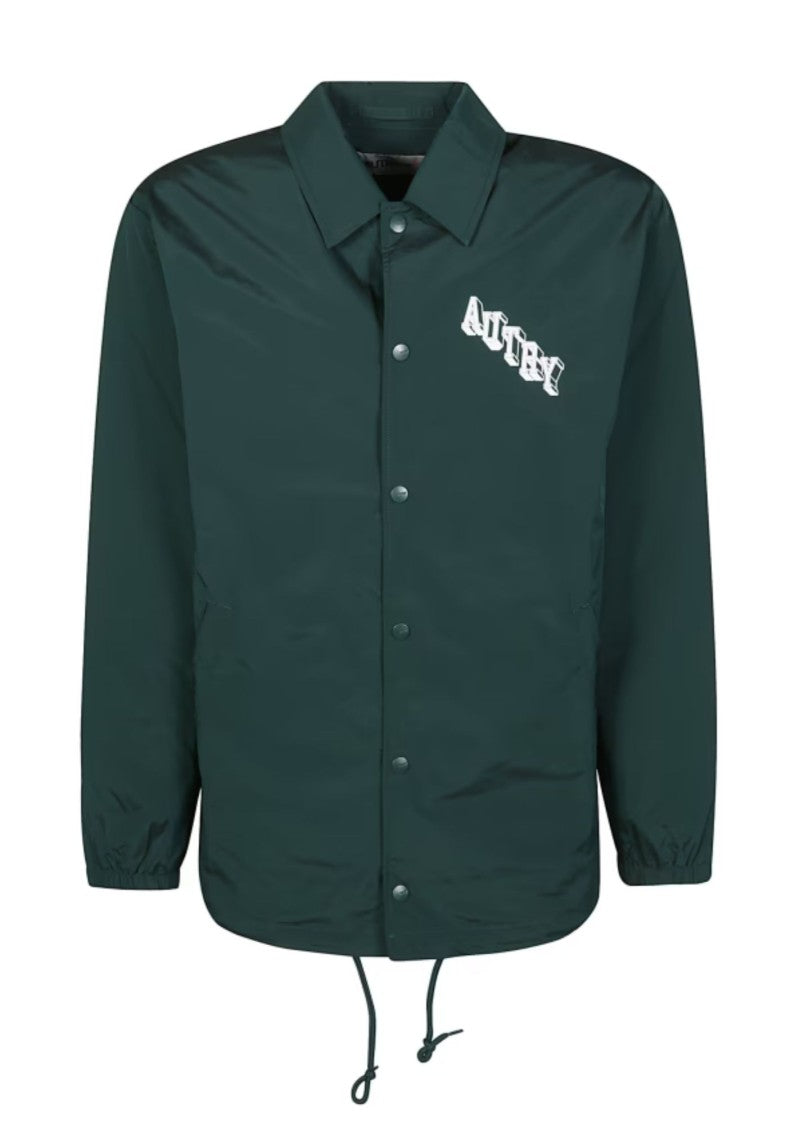 Autry Classic Collar Button-Up Jacket With Ribbed Hems
