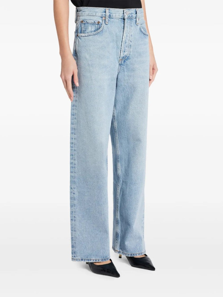 Agolde Light Blue Straight-Leg Jeans