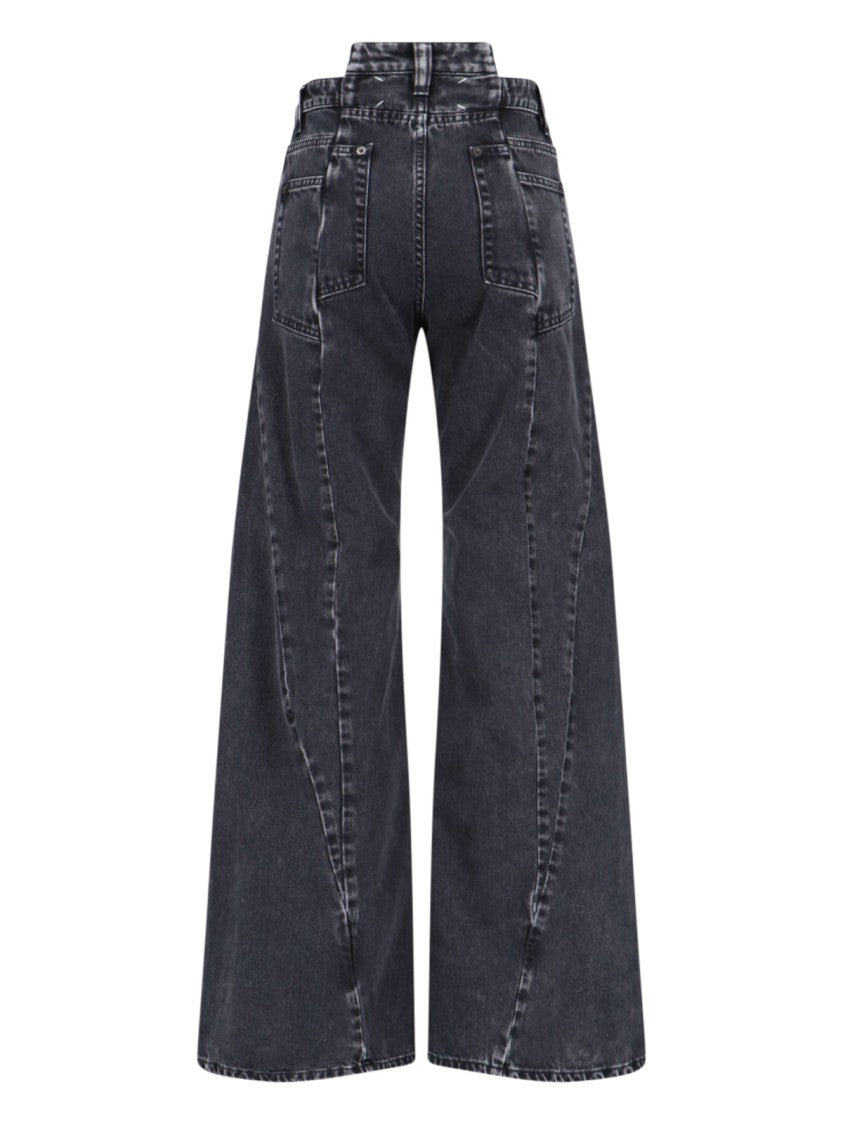 Maison Margiela "Décortiqué" Palazzo Jeans Grey