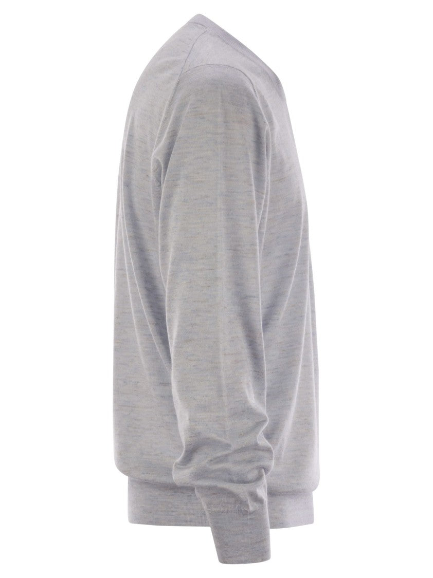 Brunello Cucinelli Lightweight Cashmere, Silk And Linen Jersey