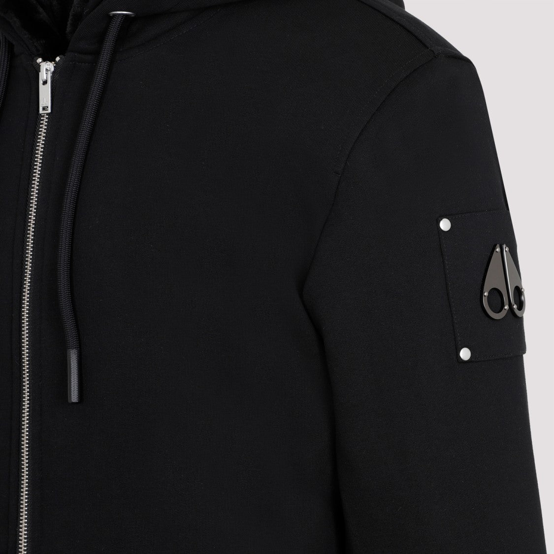 Moose Knuckles Black Classic Bunny 3 Hoodie