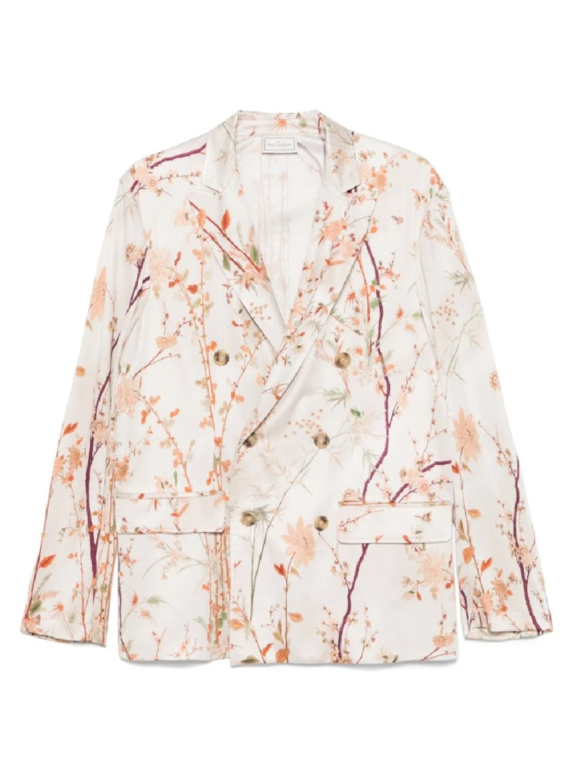 Pierre-Louis Mascia Double-Breasted Floral Print Jacket
