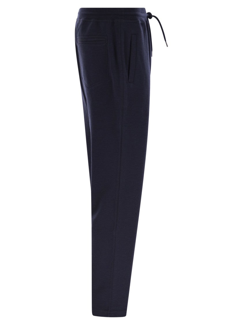 Brunello Cucinelli Sporty Trousers In Cashmere Blend