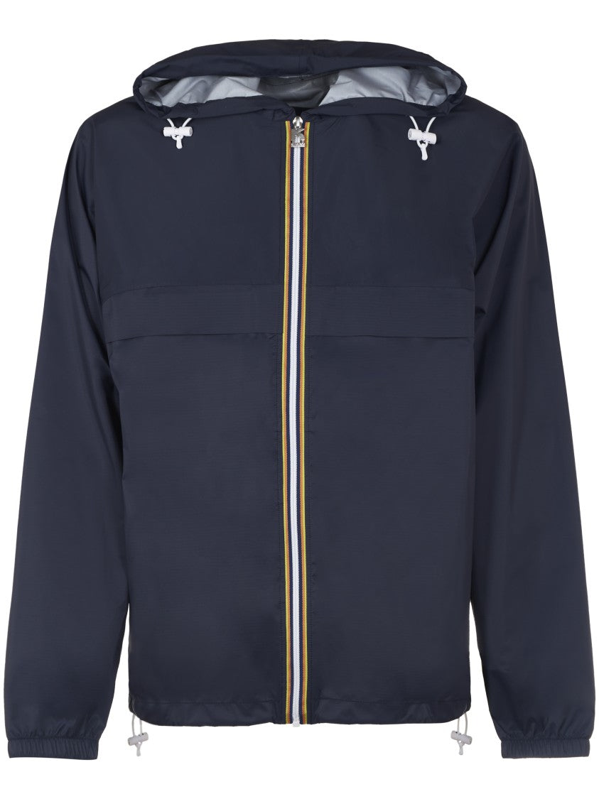 K-Way R&D Lightweight Hooded Jacket With Contrasting Stripe