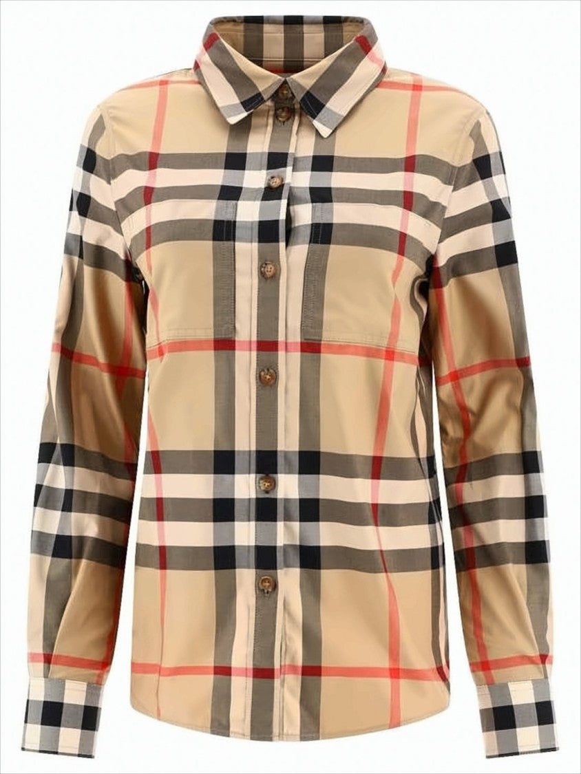 Burberry Classic Check Pattern Cotton Shirt
