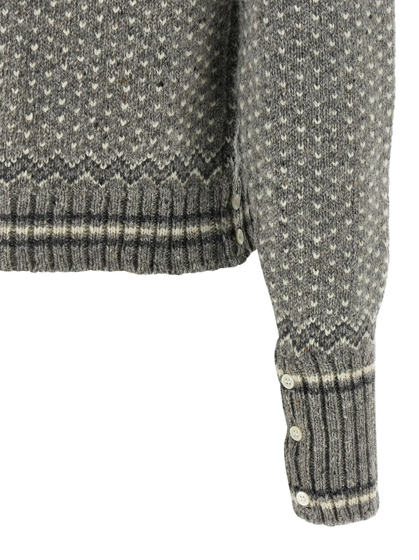Thom Browne 'Fairisle Jersey Float' Cardigan