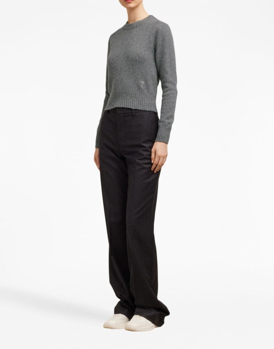 Ami De Coeur Logo Cashmere Blend Sweater