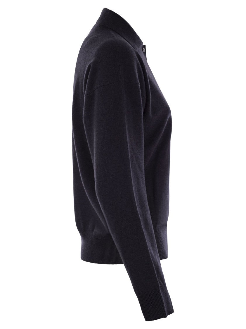 Peserico Virgin Wool, Silk And Cashmere Tricot Sweater