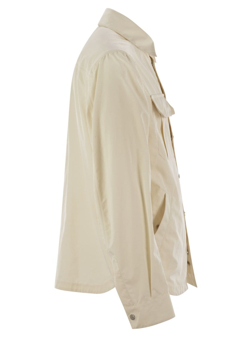 Brunello Cucinelli Shirt-Style Outerwear Unlined In Water-Repellent Microfibre