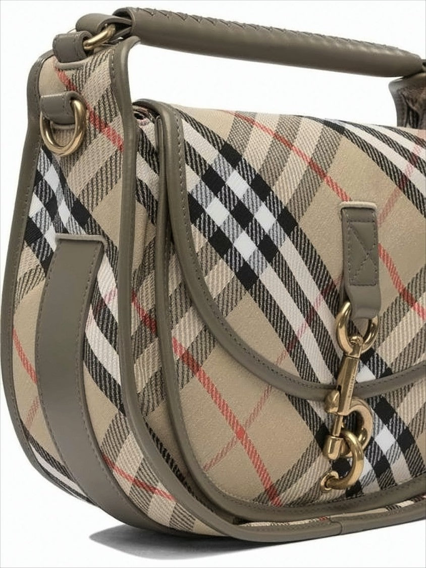 Burberry Check Pattern Shoulder Bag