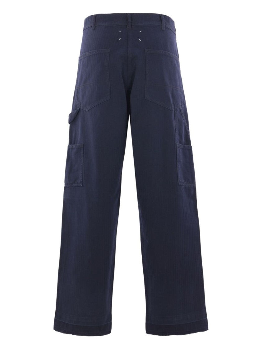 Maison Margiela Relaxed Fit Indigo Denim Jeans With Classic Five-Pocket Design