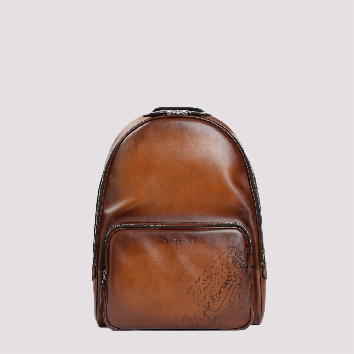 Berluti Neo Venezia Backpack In Brown Intense Cocoa Leather