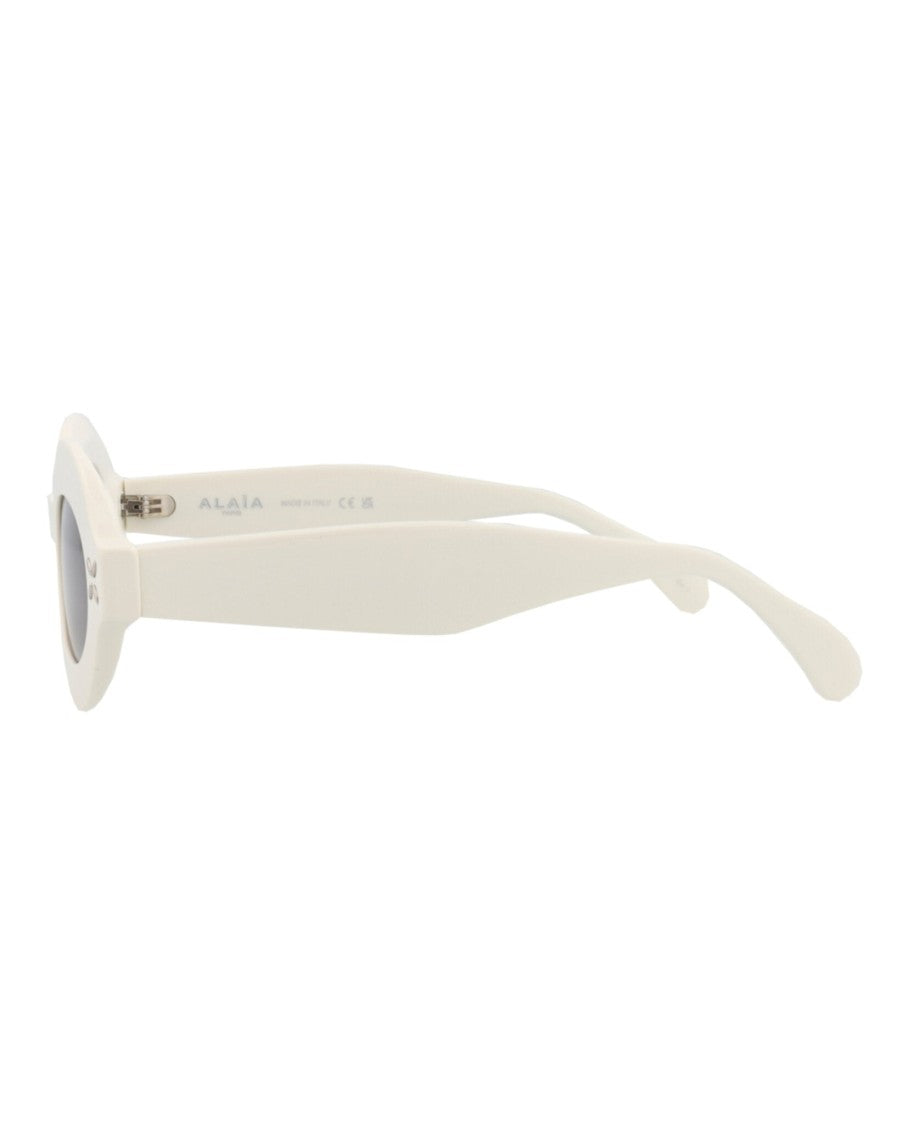 Alaïa Round-Frame Acetate Sunglasses