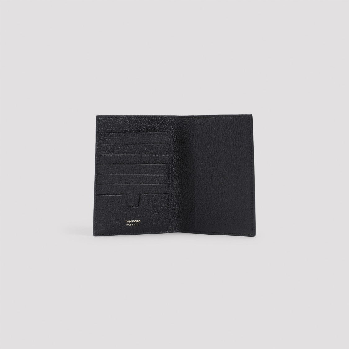 Tom Ford Black Calf Leather Passport Holder